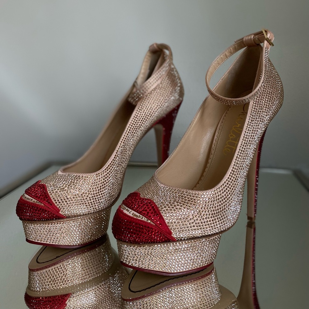 New Charlotte Olympia CRYSTAL KISS ME DOLORES $3,200 39 - Picture 7 of 16
